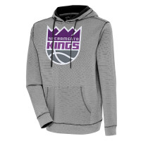 Sacramento Kings Antigua Axe Bunker Tri-Blend basketball Pullover Hoodie - Black