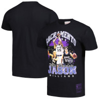 Jason Williams Sacramento Kings Mitchell & Ness Hardwood Classics Bling Concert Player basketball T-shirt - Black Jason Williams Sacramento Kings Mitchell & Ness Hardwood Classics Bling Concert Player basketball T-shirt - Black
