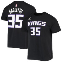Sacramento Kings Jordan Brand 2020/21 Statement Player basketball T-shirt - Black