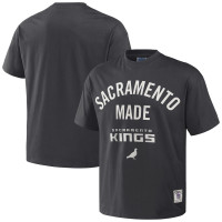 Sacramento Kings NBA x Staple Heavyweight Oversized basketball T-shirt - Anthracite