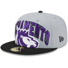 Sacramento Kings New Era Tip-Off Two-Tone 59FIFTY Fitted Hat - Gray/Black