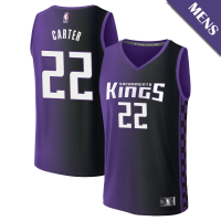Men's Devin Carter # 22 Sacramento Kings Fast Break Statement Edition Purple Jersey