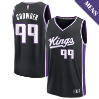 Men's Jae Crowder # 99 Sacramento Kings Fast Break Icon Edition Black Jersey