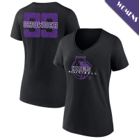Women's Jae Crowder # 99 Sacramento Kings Stellar V-Neck Black T-Shirt