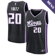 Men's Markelle Fultz # 20 Sacramento Kings Fast Break Icon Edition Black Jersey