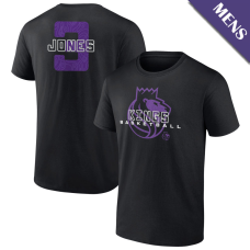 Men's Isaac Jones # 3 Sacramento Kings Stellar Black T-Shirt