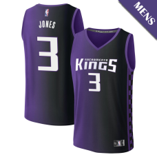 Men's Isaac Jones # 3 Sacramento Kings Fast Break Statement Edition Purple Jersey