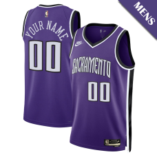Men's Isaac Jones # 3 Sacramento Kings Adult Swingman Classic Edition Purple Jersey