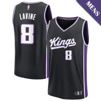 Men's Zach LaVine # 8 Sacramento Kings Fast Break Icon Edition Black Jersey