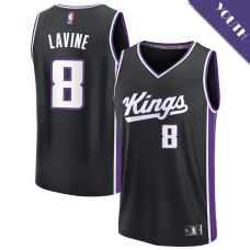 Youth Zach LaVine # 8 Sacramento Kings Fast Break Replica Black Icon Edition Jersey