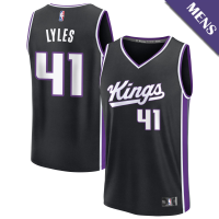 Men's Trey Lyles # 41 Sacramento Kings Fast Break Icon Edition Black Jersey