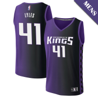 Men's Trey Lyles # 41 Sacramento Kings Fast Break Statement Edition Purple Jersey