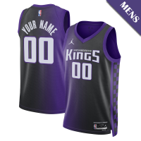Men's Malik Monk # 0 Swingman Statement Edition Purple Jersey