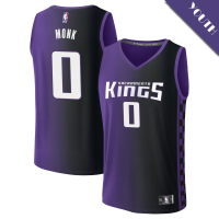 Youth Malik Monk # 0 Sacramento Kings Fast Break Replica Purple Statement Edition Jersey