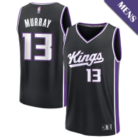 Men's Keegan Murray # 13 Sacramento Kings Fast Break Icon Edition Black Jersey