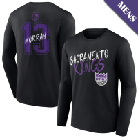 Men's Keegan Murray # 13 Sacramento Kings Hustle Long Sleeve Black T-Shirt