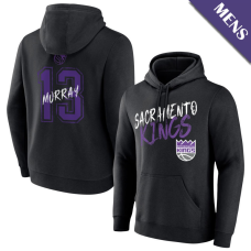 Men's Keegan Murray # 13 Sacramento Kings Hustle Black Pullover Hoodie