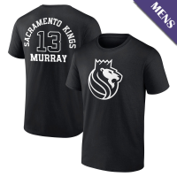 Men's Keegan Murray # 13 Sacramento Kings Player Monochrome Black T-Shirt