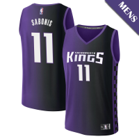 Men's Domantas Sabonis # 11 Sacramento Kings Fast Break Statement Edition Purple Jersey