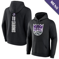 Men's Domantas Sabonis # 11 Sacramento Kings Playmaker Player Black Pullover Hoodie Men's Domantas Sabonis # 11 Sacramento Kings Playmaker Player Black Pullover Hoodie
