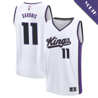 Youth Domantas Sabonis # 11 Sacramento Kings Fast Break Replica White Association Edition Jersey
