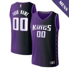 Men's Custom Sacramento Kings Fast Break Statement Edition Purple Jersey Men's Custom Sacramento Kings Fast Break Statement Edition Purple Jersey