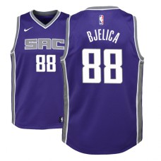 Youth NBA 2018-19 Nemanja Bjelica Sacramento Kings #88 Icon Edition Purple Jersey