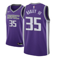 Men 2018 NBA Draft Marvin Bagley III Sacramento Kings #35 Icon Edition Purple Jersey