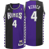 Chris Webber Sacramento Kings #4 Hardwood Classic Fashion Swingman Road Purple Jersey