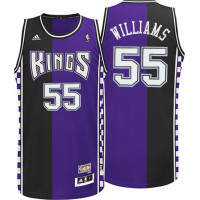 Jason Williams Sacramento Kings #55 Hardwood Classic Fashion Swingman Road Purple Jersey