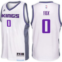 De'Aaron Fox Sacramento Kings #0 Home White New Swingman Jersey