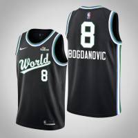 2019 NBA Rising Star Mens Team USA Bogdan Bogdanovic #8 Black Swingman Jersey