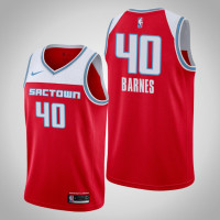 2019-20 Kings Harrison Barnes #40 Red City Jersey