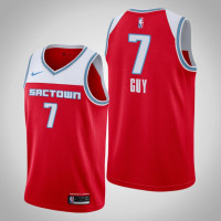2019-20 Kings Kyle Guy #7 Red City Jersey