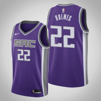 Mens Sacramento Kings Richaun Holmes #22 Purple Icon Jersey