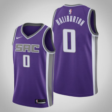 Sacramento Kings Tyrese Haliburton #0 Purple Icon 2020 NBA Draft First Round Pick Jersey