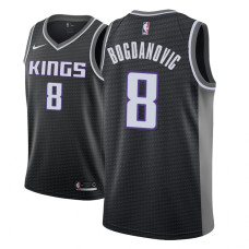 Men NBA 2018-19 Bogdan Bogdanovic Sacramento Kings #8 Statement Black Jersey Men NBA 2018-19 Bogdan Bogdanovic Sacramento Kings #8 Statement Black Jersey
