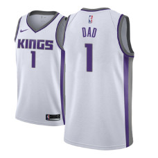 Mens Sacramento Kings Father's Day No.1 White Swingman Jersey
