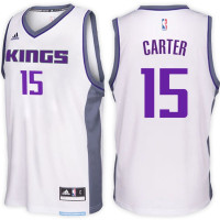 Vince Carter Sacramento Kings #15 Home White New Swingman Jersey
