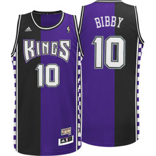 Mike Bibby Sacramento Kings #10 Hardwood Classic Fashion Swingman Road Purple Jersey