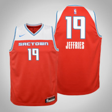 Youth DaQuan Jeffries Kings #19 City Red 2020 Season Jersey