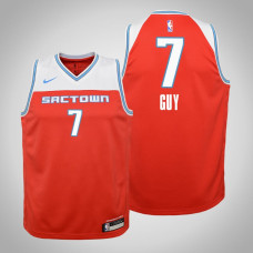 Youth Kyle Guy Kings #7 City Red 2020 Season Jersey Youth Kyle Guy Kings #7 City Red 2020 Season Jersey