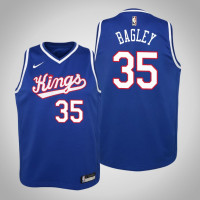 Youth Marvin Bagley Sacramento Kings #35 Hardwood Classics Royal 2020 Season Jersey